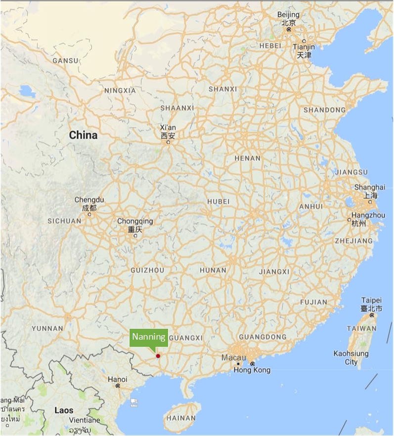Locations on map